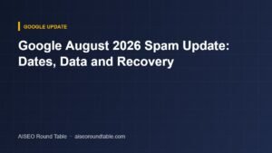 Google August 2026 Spam Update: Dates, Data and Recovery